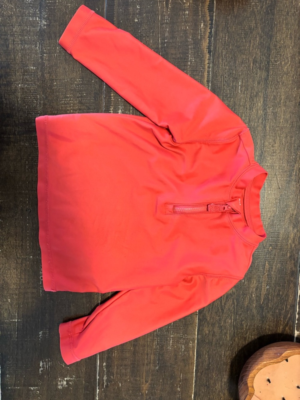 Carter's red Zip-Front Kids Rashguard - Picture 1 of 4